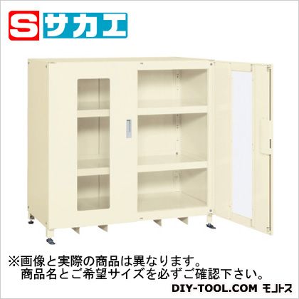 サカエスーパージャンボ保管庫(透明窓付扉)アイボリーSKS126712MAI