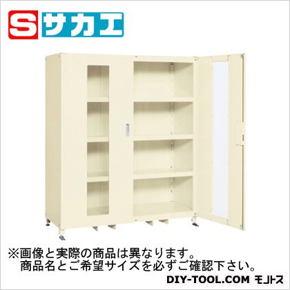 サカエスーパージャンボ保管庫(透明窓付扉)アイボリーSKS126718MAI