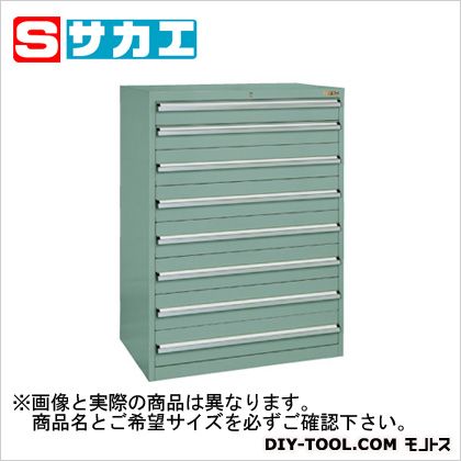 サカエ重量キャビネットSKVタイプ(W880mm)グリーングレーSKV81284ANG