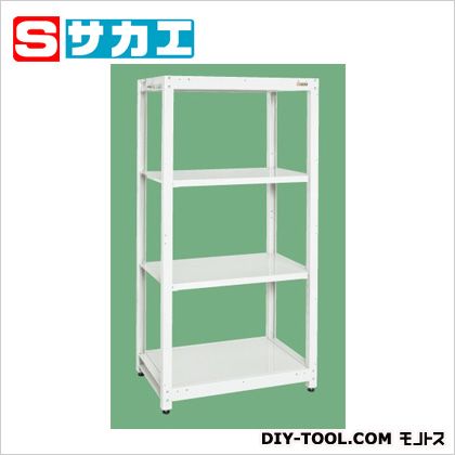 サカエスチールラック(均等耐荷重:250kg/段・4段タイプ)ホワイトSLN9054W|DIY FACTORY ONLINE SHOP