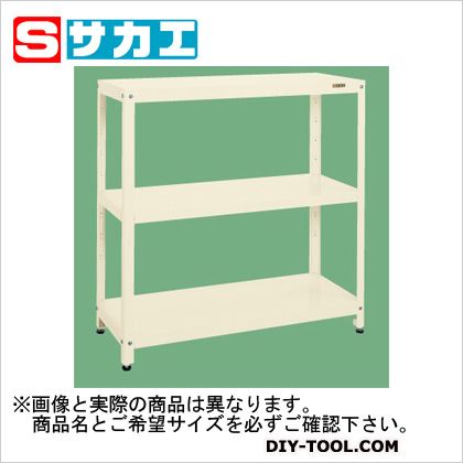 サカエスーパーラック(首尾一貫した耐荷重80kg/段･3段手合い)象牙色SPR1123I 収納・保管-花・ガーデン・DIY