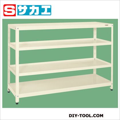サカエスーパーラック(均等耐荷重150kg/段･4段タイプ)アイボリーSPR1324MI｜DIY FACTORY ONLINE SHOP