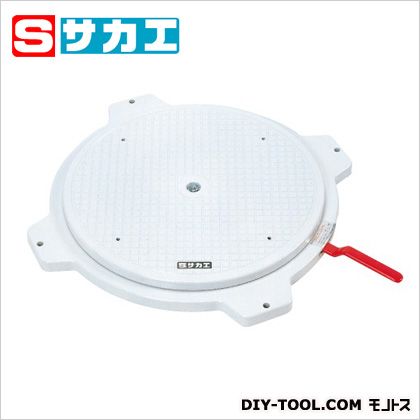 サカエクルクル回転盤(樹脂製･ハンドストッパー付)φ363×□499×39mmグレーPS36GL