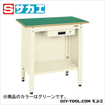 サカエ一人用作業台(高さ調整タイプ)グリーンTCP096A