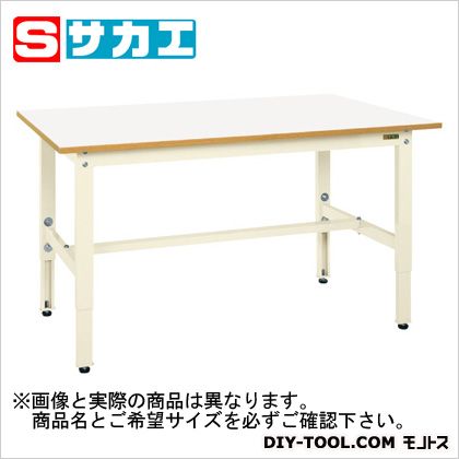 サカエ軽量高さ調整作業台TKK6タイプカラー:アイボリー、天板カラー:ホワイトTKK6126FIV|DIY FACTORY ONLINE SHOP