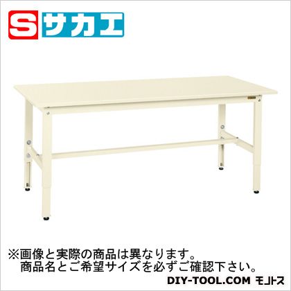 サカエ軽量高さ調整作業台TKK6タイプアイボリーTKK6126SI