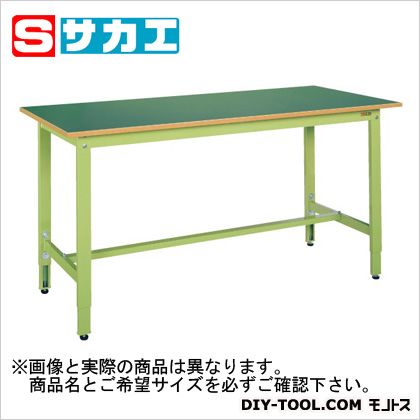 サカエ軽量高さ調整作業台TKK8タイプグリーンTKK8186F