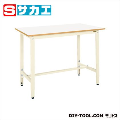 サカエ軽量高さ調整作業台TKK9タイプアイボリー、天板カラー:ホワイトTKK9157FIV