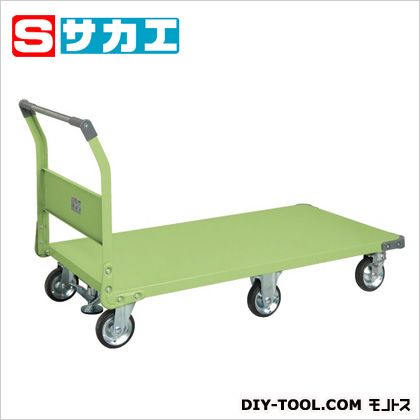 サカエ特製六輪車クイックターン(固定ハンドルタイプ･フロアストッパー付)TQN99F｜DIY FACTORY ONLINE SHOP 57,941円