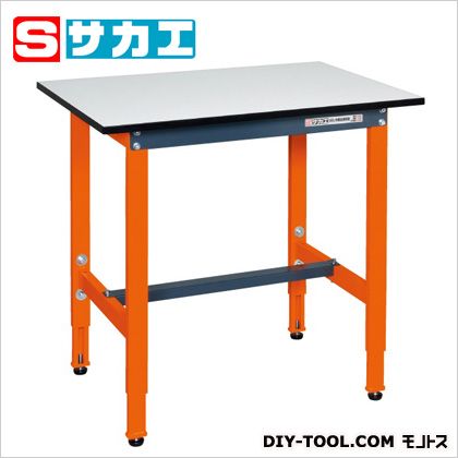 サカエ軽量高さ調整作業台TSELタイプカラー:オレンジ    天板カラー:ホワイト TSEL0960PDOR