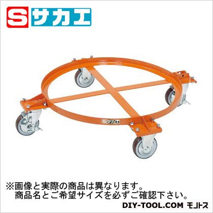 サカエ円形ドラム台車(オープンタイプ)オレンジDR1M|DIY FACTORY ONLINE SHOP