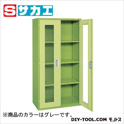 サカエ物の具管理すること社会的単位KU型(アクリル樹脂両開扉手合い)薄墨色KU90A2AGY