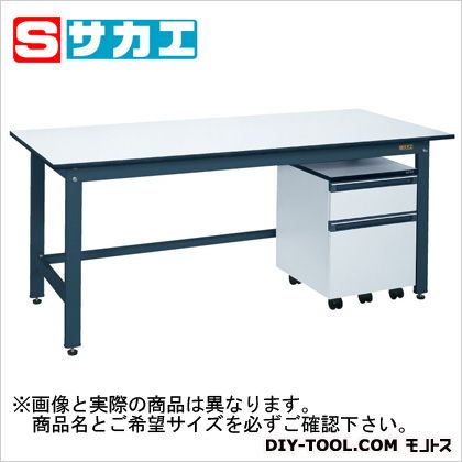 サカエ 軽量作業台KKタイプ(キャビネットワゴン付) ダークグレー KKD127LB 1｜DIY FACTORY ONLINE SHOP