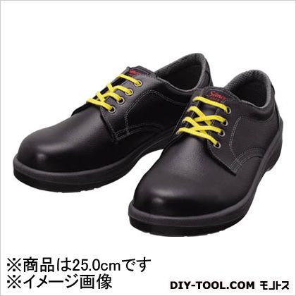 シモン 静電安全靴短靴7511黒静電靴25.0cm 1点