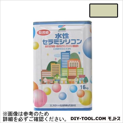 宅配便配送 エスケー化研 水性セラミシリコン 標準色 全艶有り 16kg SR