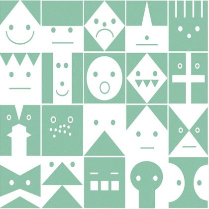 サンゲツ フリース壁紙 Graphic Conversation 巾46cm&times;10M 緑 SPC-618 1｜DIY FACTORY ONLINE SHOP