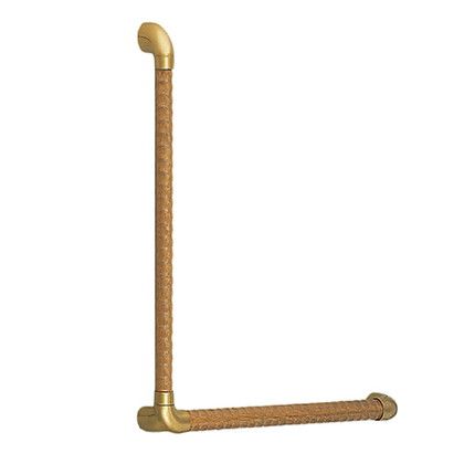 シロクマ トリプルディンプル手すりL形 600×600mm AG/ライトオーク BR-558 1組