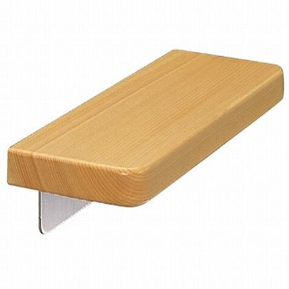 シロクマ 化粧棚手摺 400mm ヒノキ BR-204 1|DIY FACTORY ONLINE SHOP