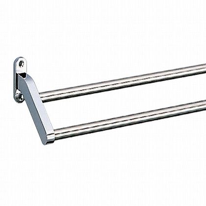 シロクマ フラット二段タオル掛 600mm クローム BT-41|DIY FACTORY ONLINE SHOP