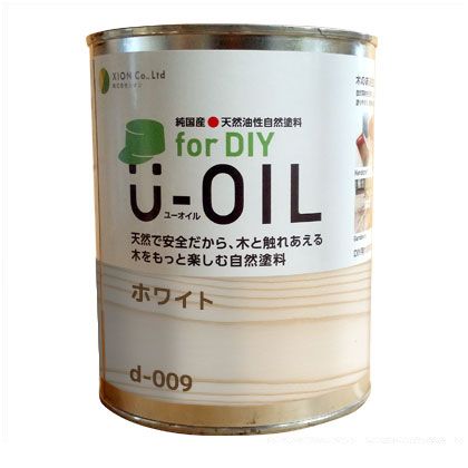 シオン U-OILforDIY生まれながら油性国産えの具 3.8L 白いこと d-009-5 1