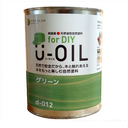 シオン U-OILforDIY天然油性国産塗料 3.8L グリーン d-012-5 1