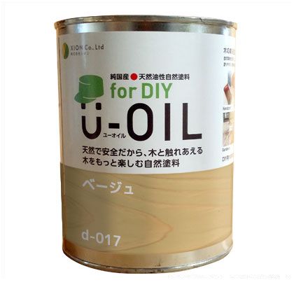 シオン U-OILforDIY天然油性国産塗料 3.8L ベージュ d-017-5 1