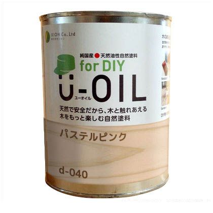 シオン U-OILforDIY天然油性国産塗料 3.8L パステルピンク d-040-5 1