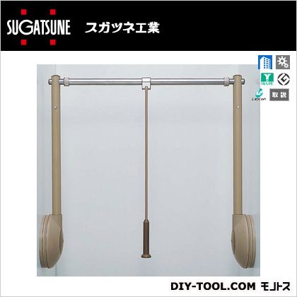 スガツネ リフトコートハンガー 黄金色 TAW-1200-U(110-020-169) 1書き割り