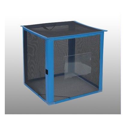 テラモト 自立ゴミ枠折りたたみ式カラス対策商品 黒 DS2610129