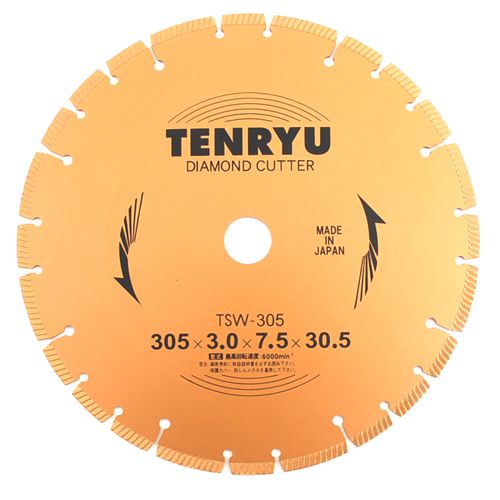 天龍製鋸 ダイヤモンドカッター乾式用 305X3.0X30.5 1