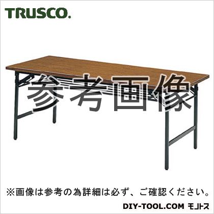 【楽天市場】トラスコ(TRUSCO) 折りたたみ会議テーブル1200X450XH700チーク 1224 x 465 x 125 mm 1245