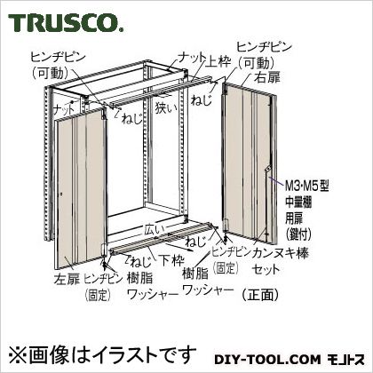 楽天市場 トラスコ Trusco M3 M5型棚用両開き扉1500xh1800ネオグレ Ng Dmm 65dx 1s Diy Factory Online Shop