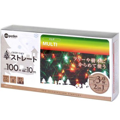 タカショー LEDストレート100球 マルチLIT-ST100M