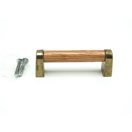 楽天市場 和気産業 木製取手ab 全長 mm ビスピッチ 76mm 高さ 30mm アンティークブラス Tw 348 1個 Diy Factory Online Shop