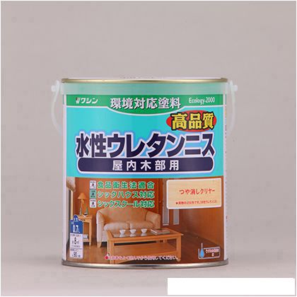 和信ペイント 水性ウレタンニス 透明クリヤー 4kg 941851 :s