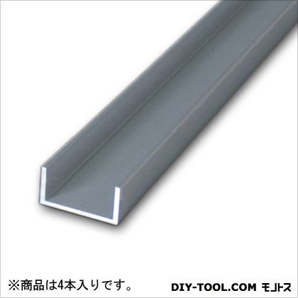 安田製作所 アルミチャンネル 1000×12×20×2.0mm シルバー TO-680 4本