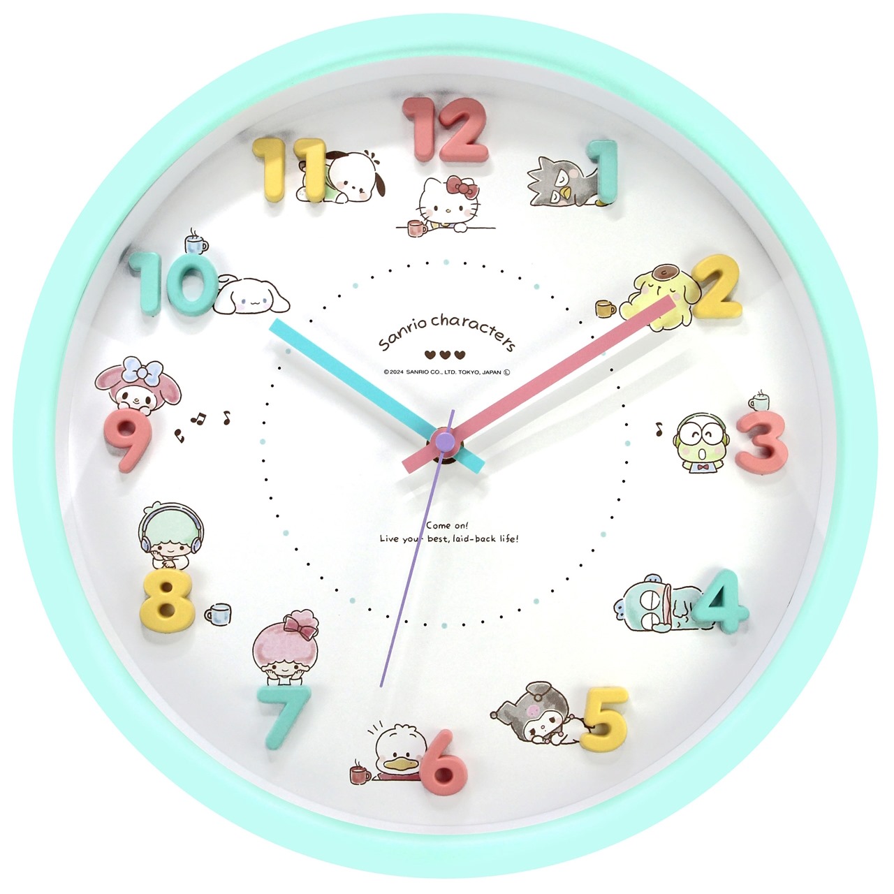 当時物　SANRIO サンリオ　リトルツインスターズ  キキララ  陶器製　時計 当時物 SANRIO サンリオ リトルツインスターズ キキララ 陶器製 時計