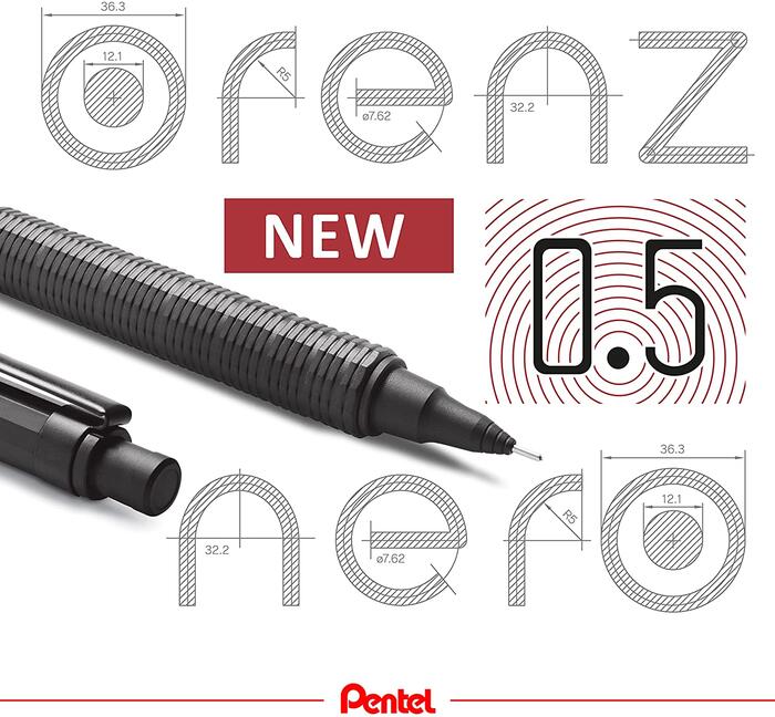 Pentel ぺんてる シャープペン オレンズネロ 0.5mm PP3005-A 定形外発送 公式ストア