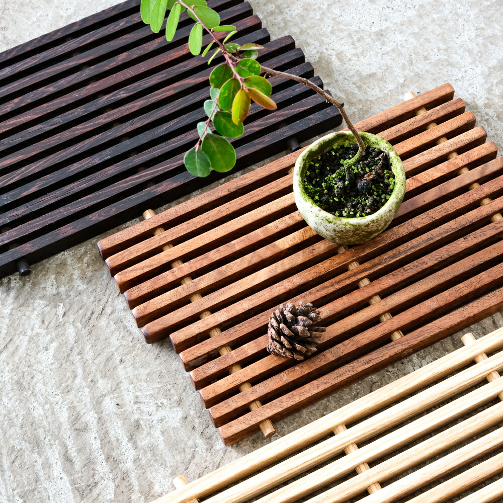 楽天市場】花台 竹製 敷板 黒竹 筏型木工品 竹細工 盆栽台 竹