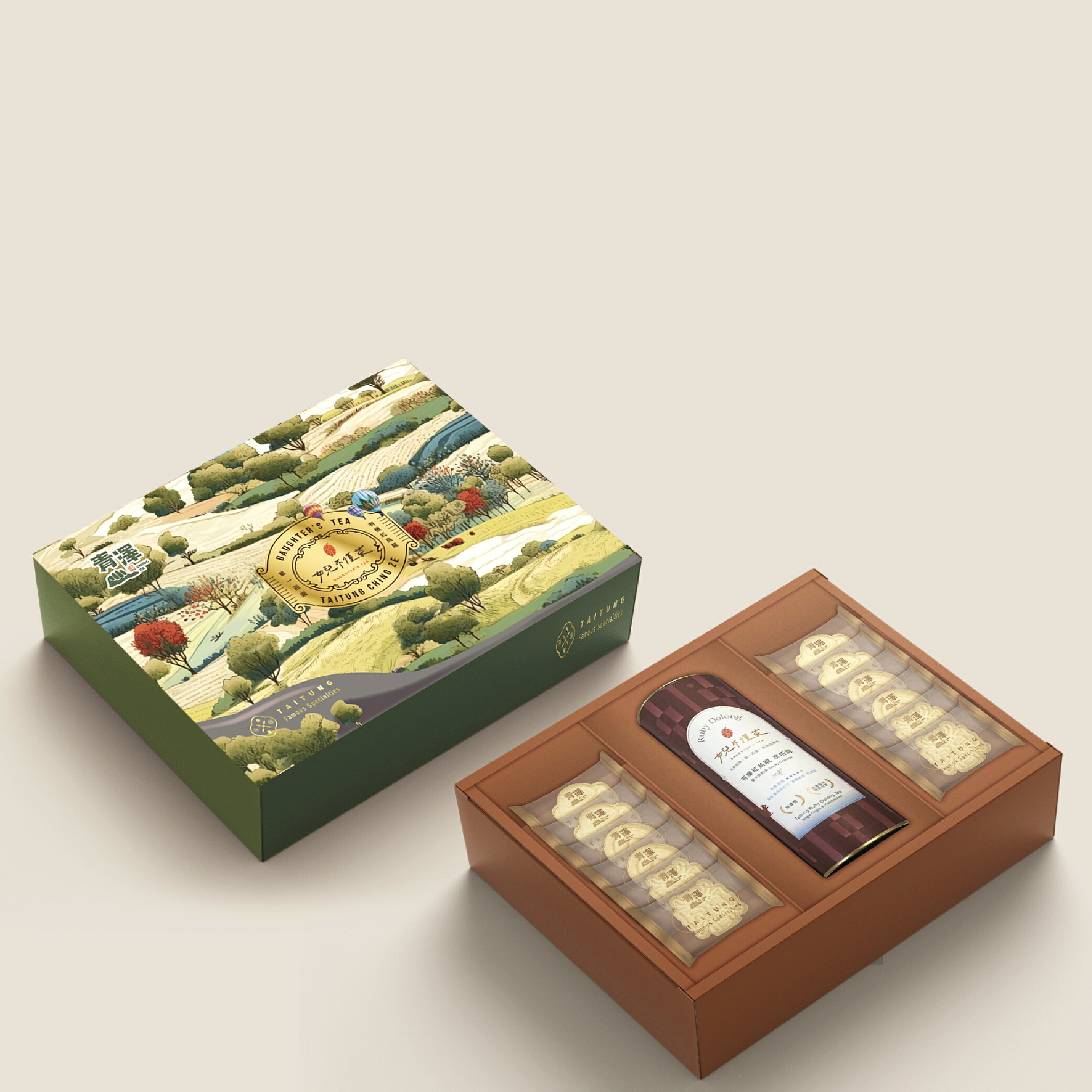 ミルククッキー 紅烏龍茶 スモーキーチャコール リーフティー 60g ギフトボックス ミルク バター クッキー ビスケット 台湾茶 お茶 茶葉 烏龍茶 ウーロン茶 パケ買い パッケージ かわいい おしゃれ セット 詰め合わせ【女兒不懂茶】【台湾直送】【送料無料】