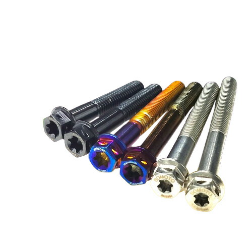 【3点購入で888円OFF】チタンメッキボルト セット M8 45~110mm P1.25 ステンレス / ブラックメッキ / チタンメッキ ヘクサロビュラ 焼き色 ねじ ネジ ボルト バイク バイク用 3本 4本 5本【捌號風球 SOMOTO】【台湾直送】【送料無料】