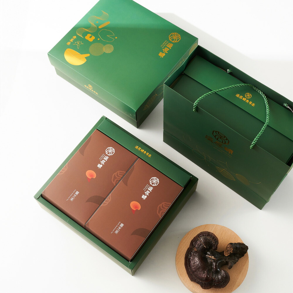 ★20倍ポイント★プレミアム霊芝茶 ティーバッグ 30個入 1箱 / 2箱 ギフトボックス 霊芝 白鶴霊芝 鹿角霊芝 赤霊芝 ノンカフェイン 漢方 お茶 ブレンド ハーブ ハーブティー 植物茶 健康茶 無添加 ギフト【濃厚舖】台湾発|TW Direct