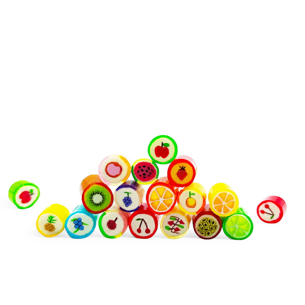 フルーツミックス キャンディー 60g 金太郎飴 飴 あめ キャンディ カラフル 駄菓子 お菓子 かわいい おしゃれ ギフト プレゼント まとめ買い 2袋 3袋 4袋 5袋 10袋 台湾 パパブブレ【Papabubble Taiwan】【台湾直送】【送料無料】