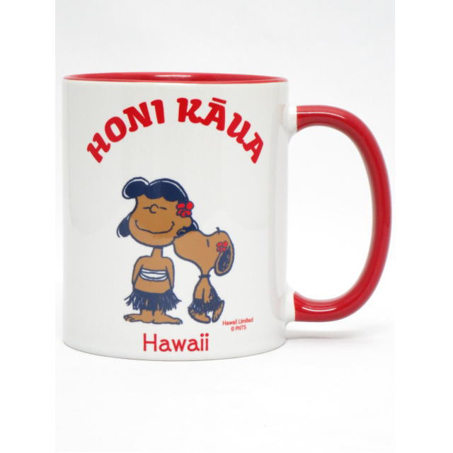 楽天市場 Moni Honolulu モニホノルル ハワイ限定 Hawaii直輸入 日焼けスヌーピー マグカップhoni Kaua レッド ２１ Twenty One