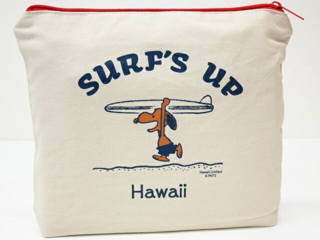 Moni Honolulu モニホノルル ハワイ限定 Hawaii直輸入 日焼けスヌーピー ポーチsurf S ポーチsurf S バッグ Up ナチュラル レッド ２１ Moni Twenty One