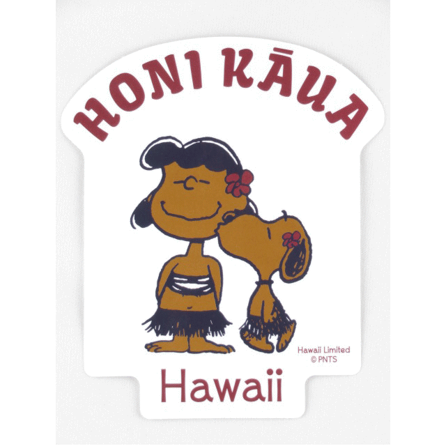 楽天市場 Moni Honolulu モニホノルル ハワイ限定 Hawaii直輸入 日焼けスヌーピー ステッカーホワイト Honi Kaua ２１ Twenty One