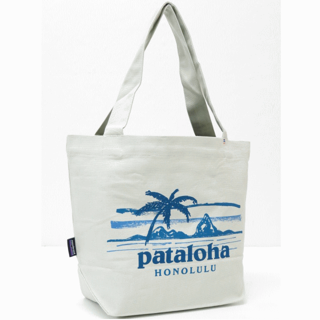 楽天市場】Patagonia パタゴニア【ハワイ限定・ Hawaii直輸入】PATALOHA SIGH MARKET TOTE-HONOLULUトート バック・エコバック・ショッピングバッグPataloha・パタロハBLEACHED STONE W/TASMANIAN TEAL : ２１  Twenty-One