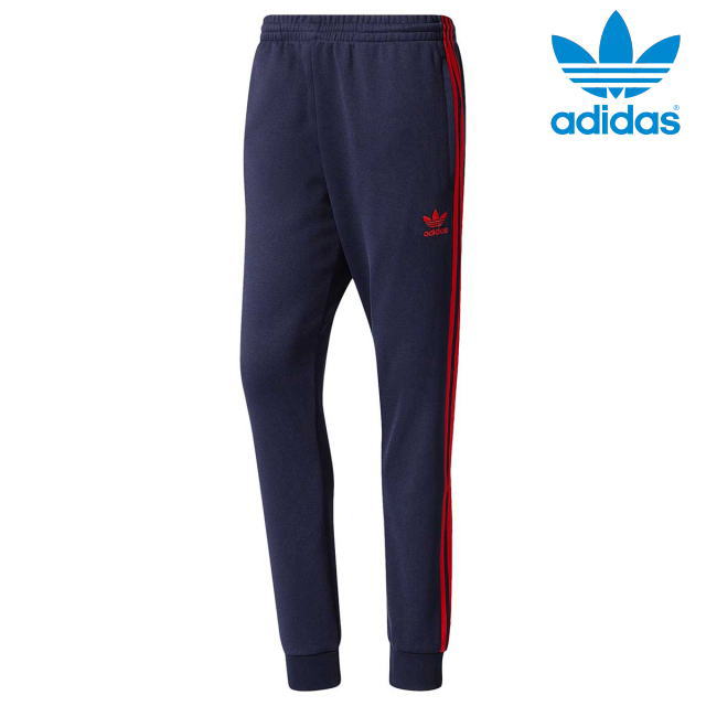 adidas originals red track pants