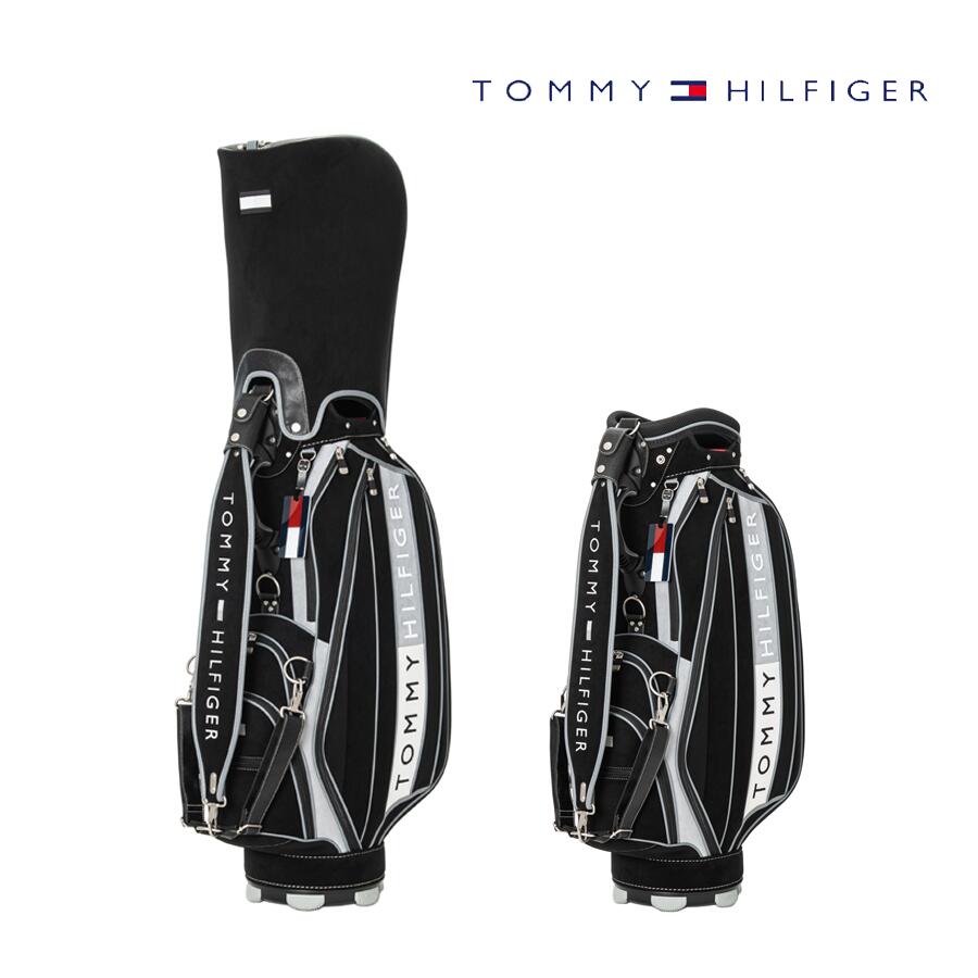 【月間目ざましい販売店勝ち得る】【名まえ本塁目じるし無料】TOMMY HILFIGER トミーヒルフィガー キャディバッグ 手押し車印字機 PREMIUM FACE ユニ一発やる thmg5fca