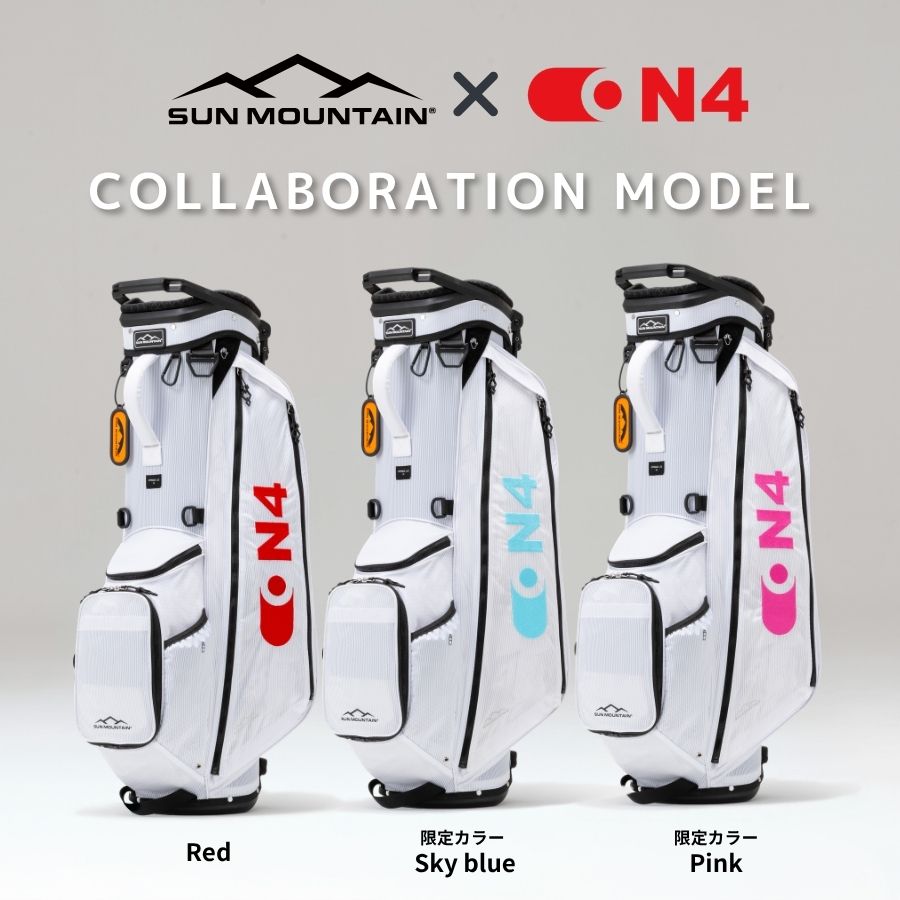 SUN MOUNTAIN x ON4 サンマウンテン オンフォー コラボ商品 キャディバッグ スタンドタイプ APPROACH LITE JC ユニセックス sumg6cs1on4｜TWICE UP DESIGN 店